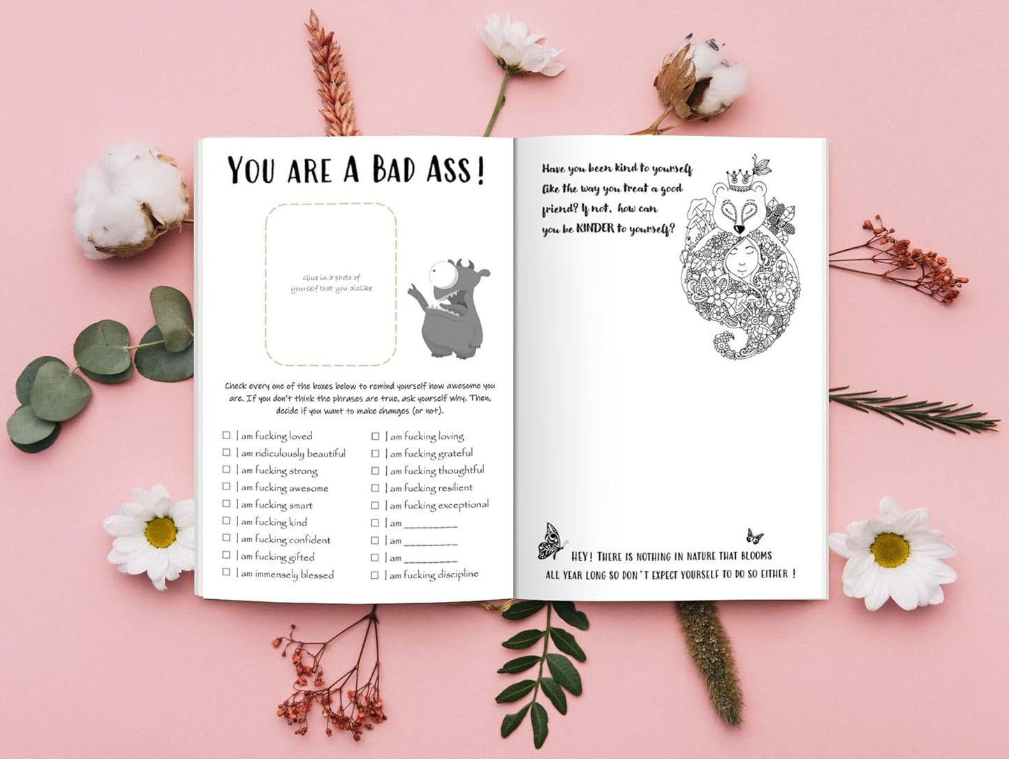 Gratitude Journal: A Self-Exploration Funny Notebook for Tired-Ass People (Self Care & Self Help Books)