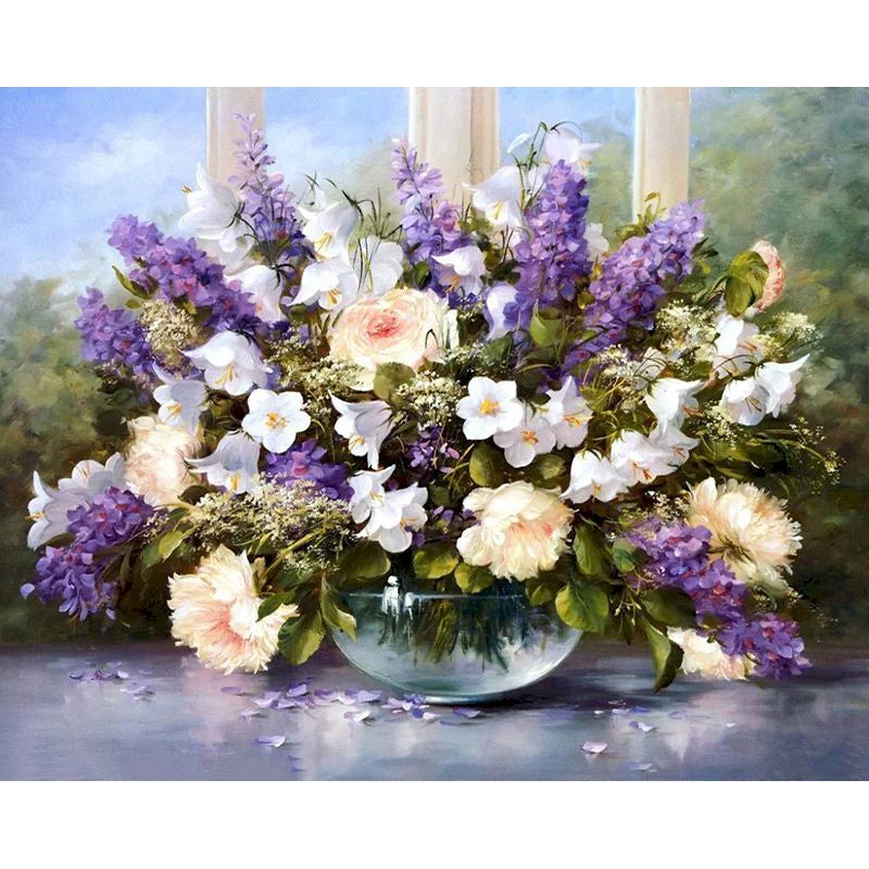Flowers- Paint By Numbers Kit