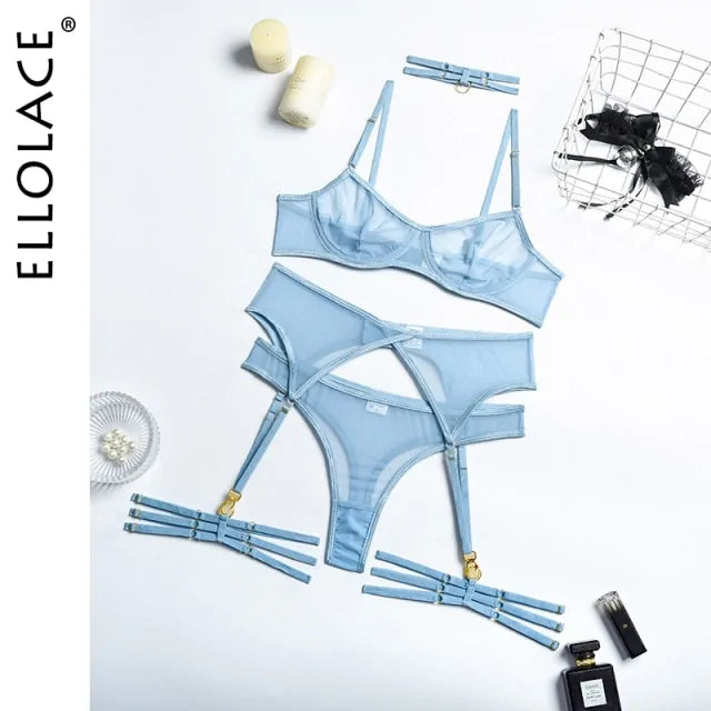 Seductive 5-Piece Sheer Lingerie Set