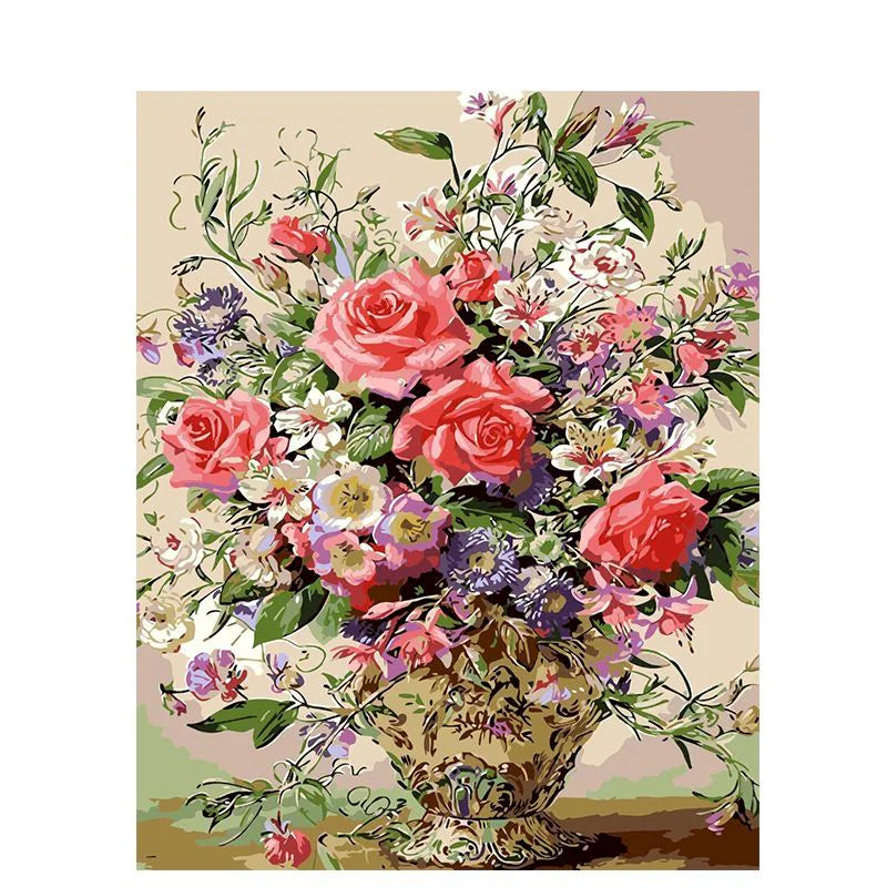 Flowers- Paint By Numbers Kit