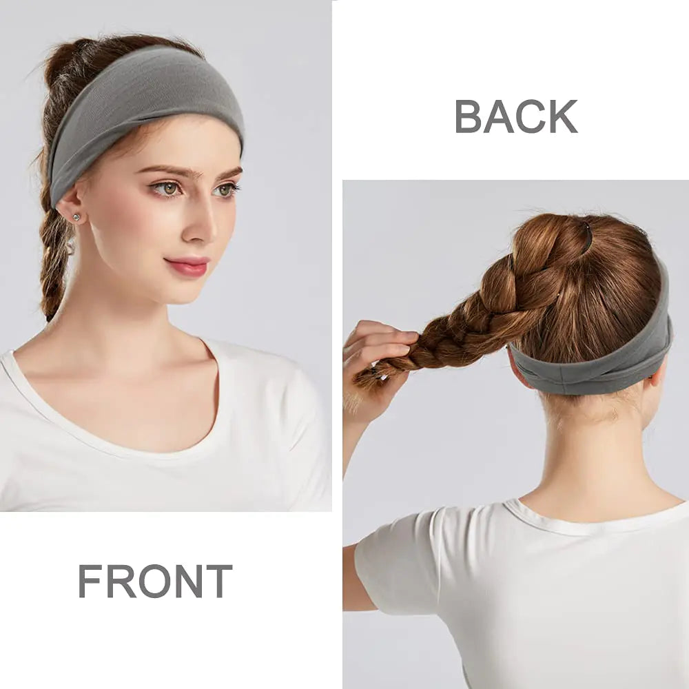 Wide Yoga Headband- 6 Pack