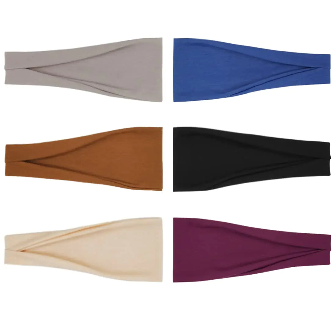 Wide Yoga Headband- 6 Pack