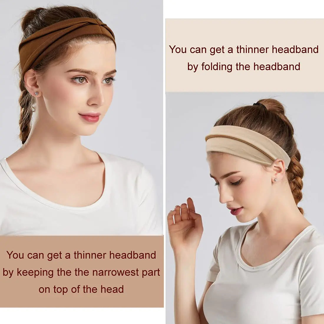 Wide Yoga Headband- 6 Pack