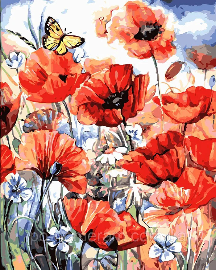 Flowers- Paint By Numbers Kit