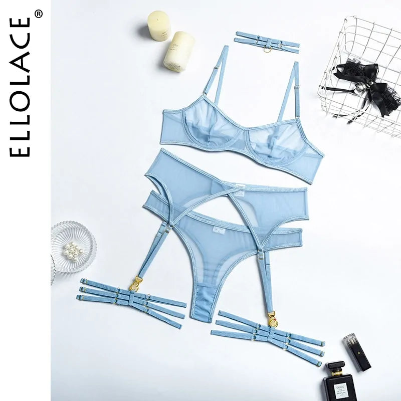 Seductive 5-Piece Sheer Lingerie Set