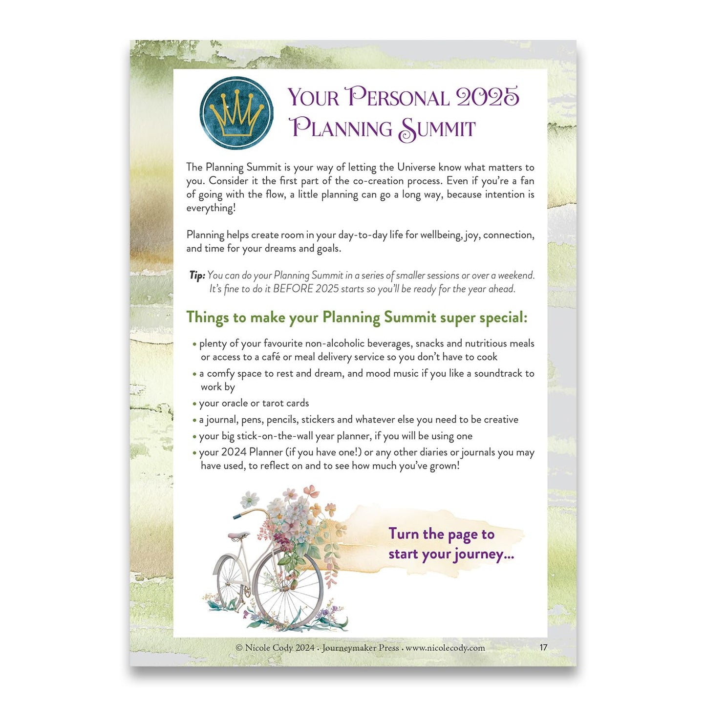 The Journeymaker's Planner 2025, Practical Tools for Awakening Soul, 376 Pages, A5 Size, Full Color