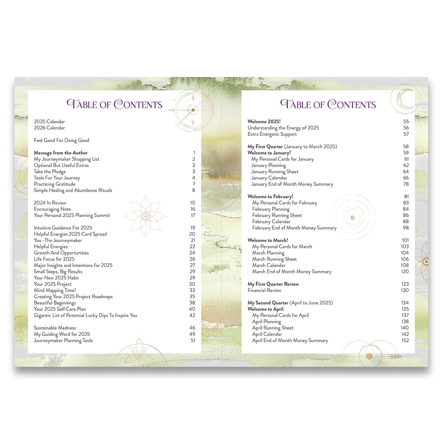 The Journeymaker's Planner 2025, Practical Tools for Awakening Soul, 376 Pages, A5 Size, Full Color