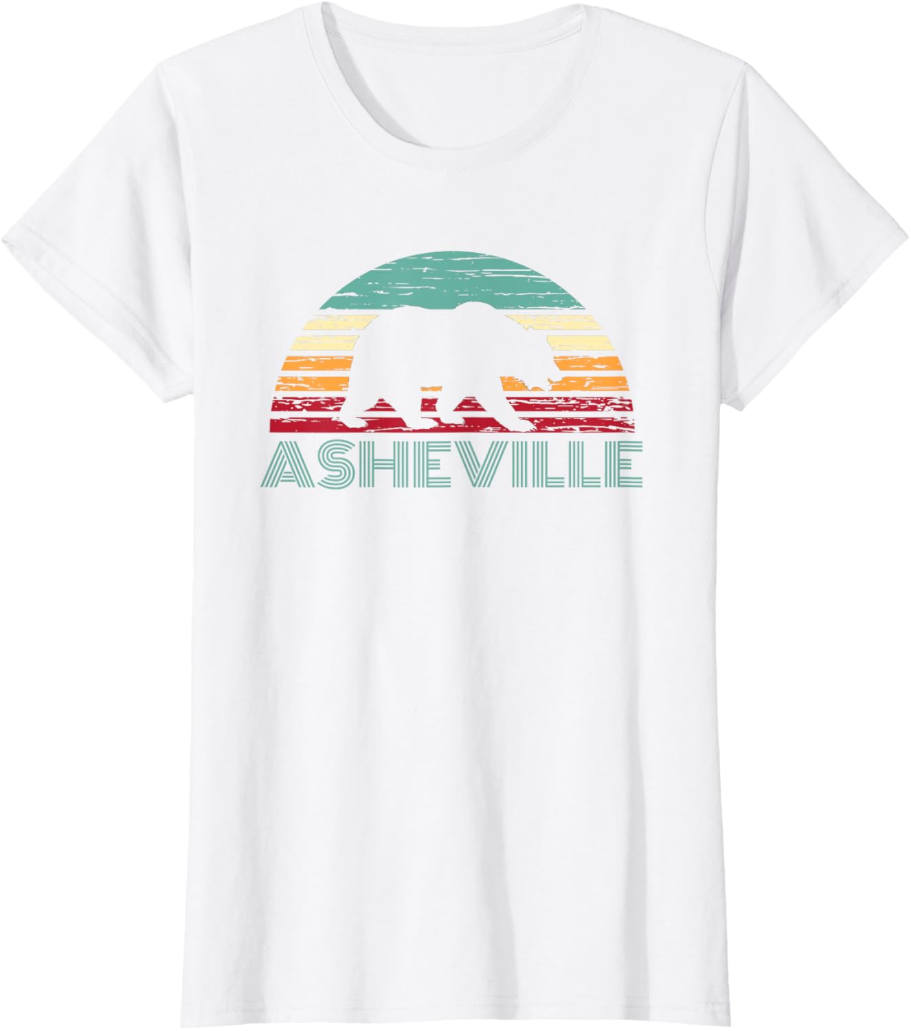 North Carolina Wildlife Retro Asheville NC AVL Bear Gift T-Shirt