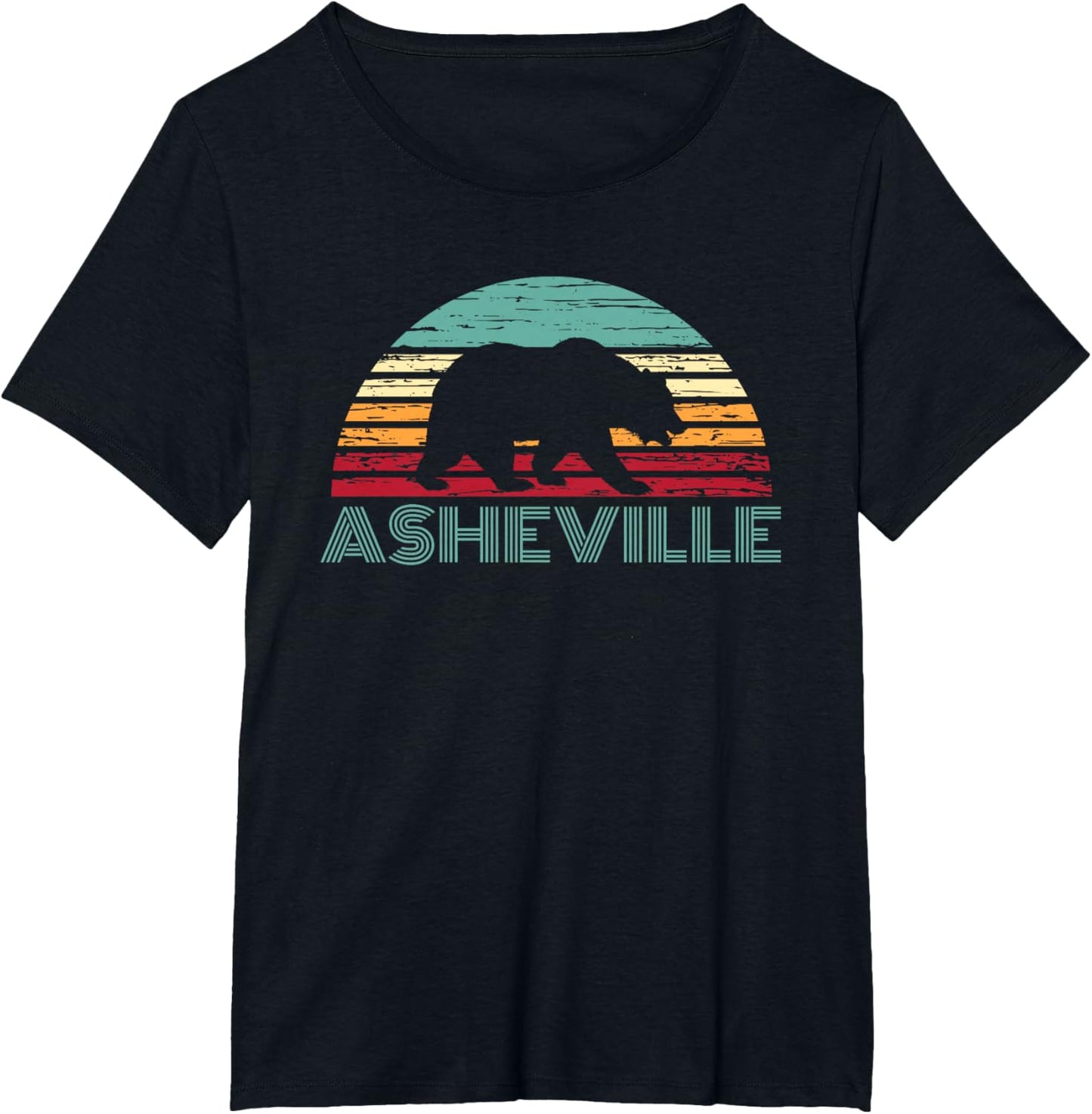 North Carolina Wildlife Retro Asheville NC AVL Bear Gift T-Shirt