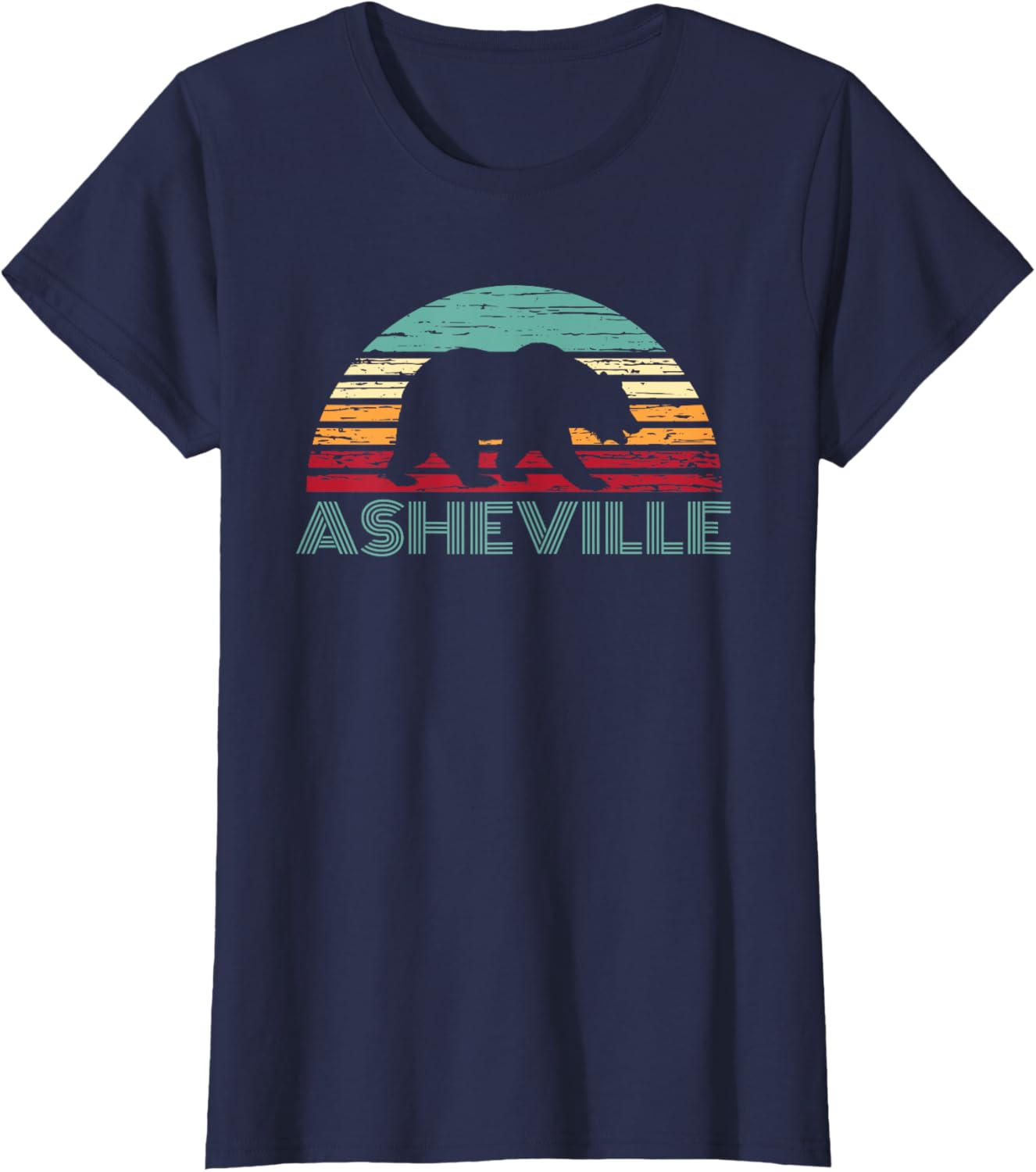 North Carolina Wildlife Retro Asheville NC AVL Bear Gift T-Shirt