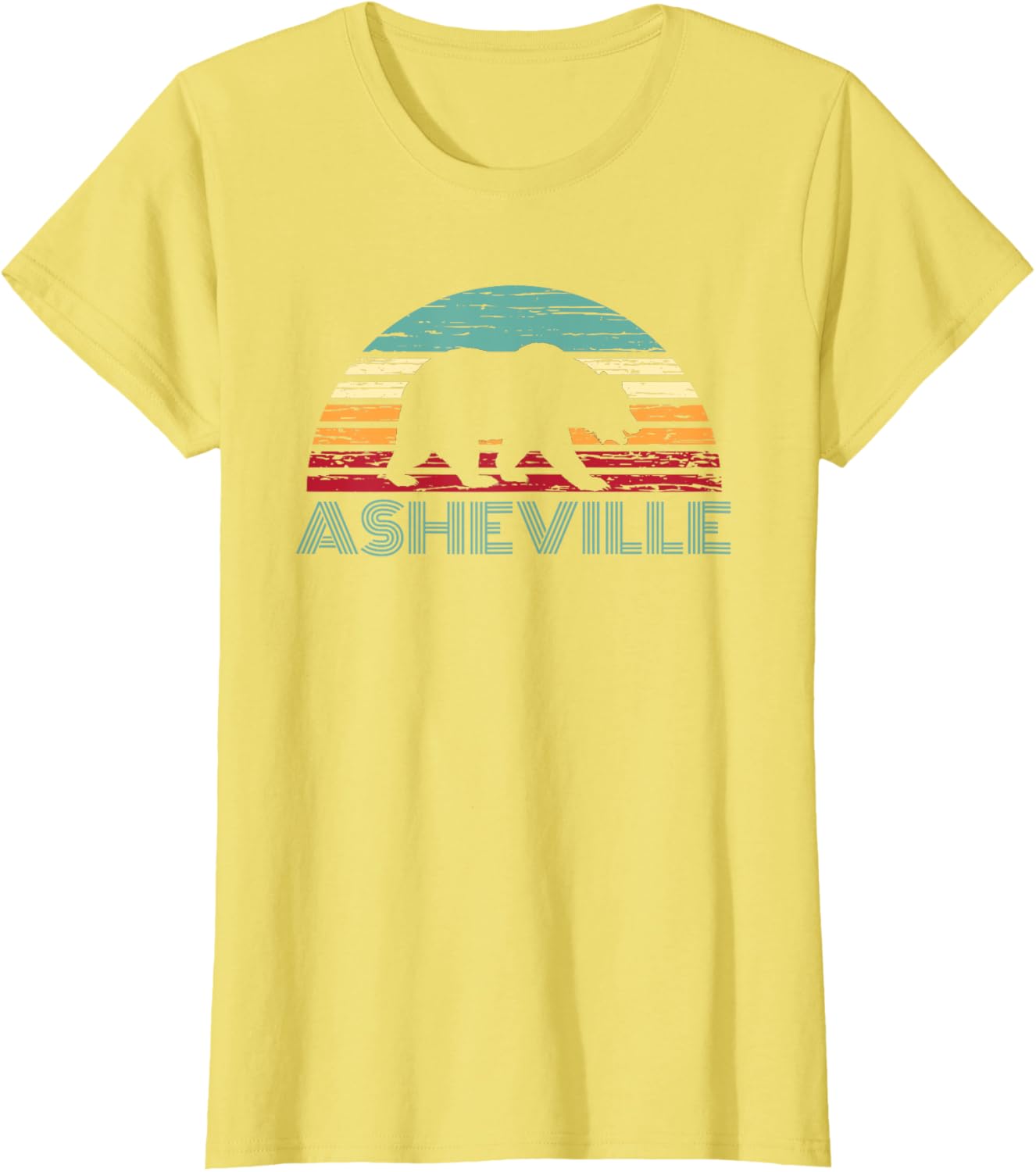 North Carolina Wildlife Retro Asheville NC AVL Bear Gift T-Shirt