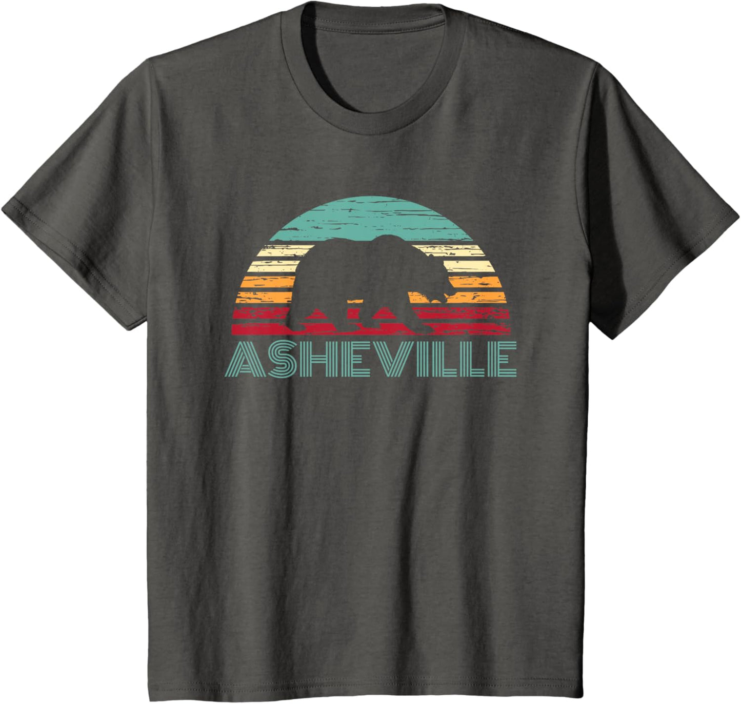 North Carolina Wildlife Retro Asheville NC AVL Bear Gift T-Shirt