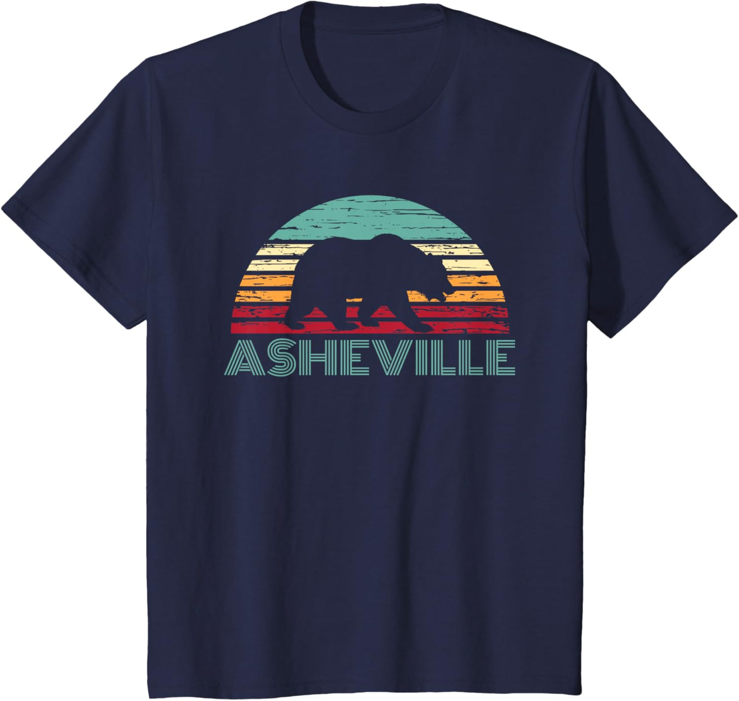 North Carolina Wildlife Retro Asheville NC AVL Bear Gift T-Shirt