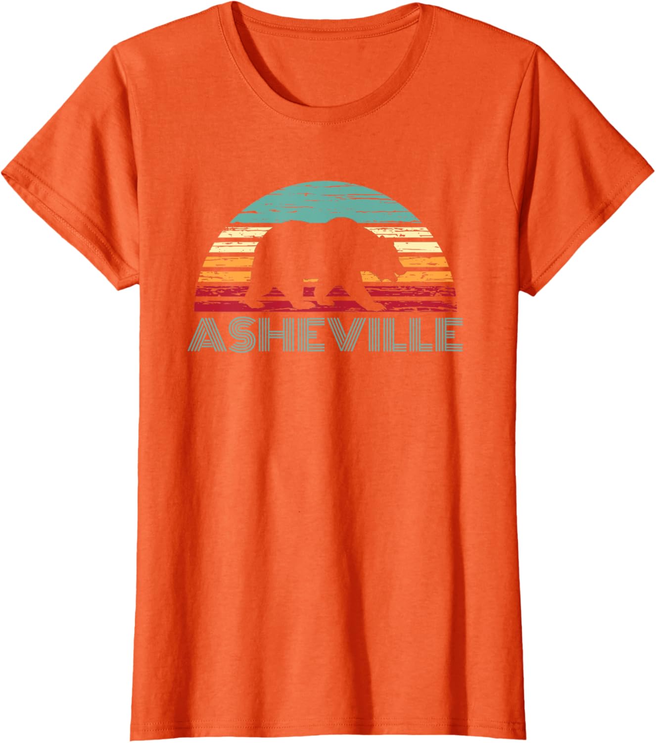 North Carolina Wildlife Retro Asheville NC AVL Bear Gift T-Shirt