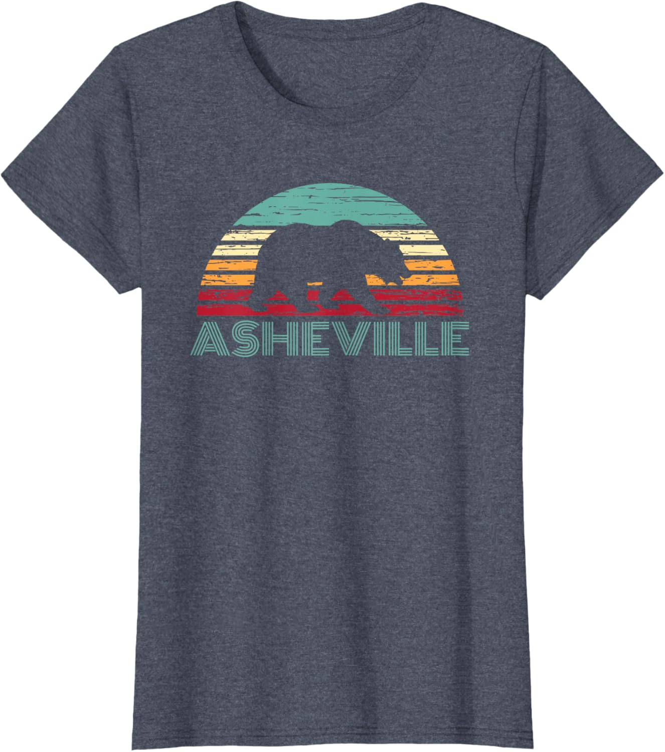 North Carolina Wildlife Retro Asheville NC AVL Bear Gift T-Shirt