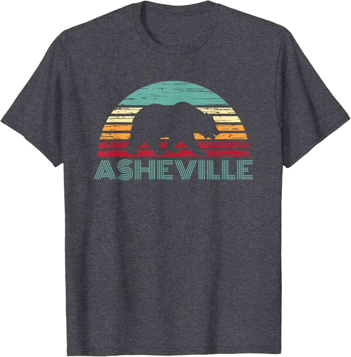 North Carolina Wildlife Retro Asheville NC AVL Bear Gift T-Shirt