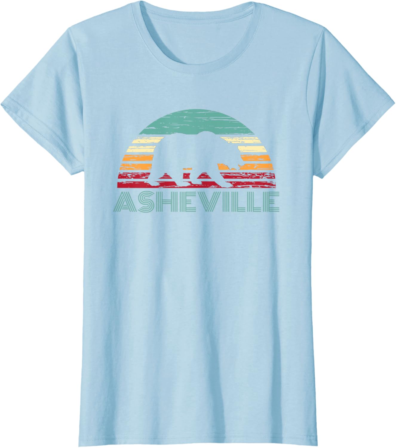 North Carolina Wildlife Retro Asheville NC AVL Bear Gift T-Shirt