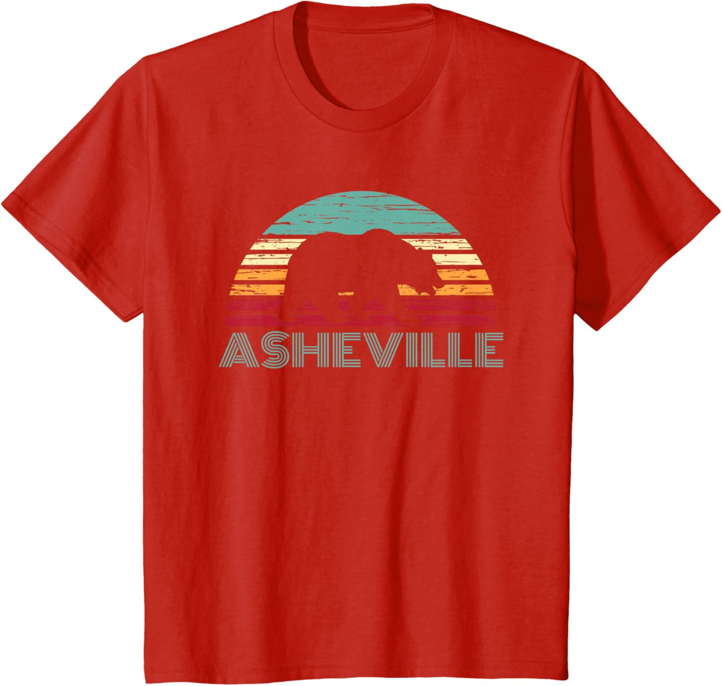North Carolina Wildlife Retro Asheville NC AVL Bear Gift T-Shirt