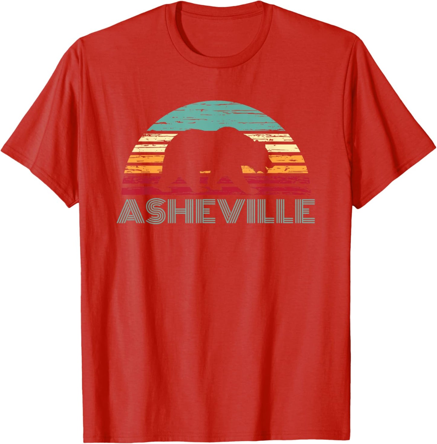 North Carolina Wildlife Retro Asheville NC AVL Bear Gift T-Shirt