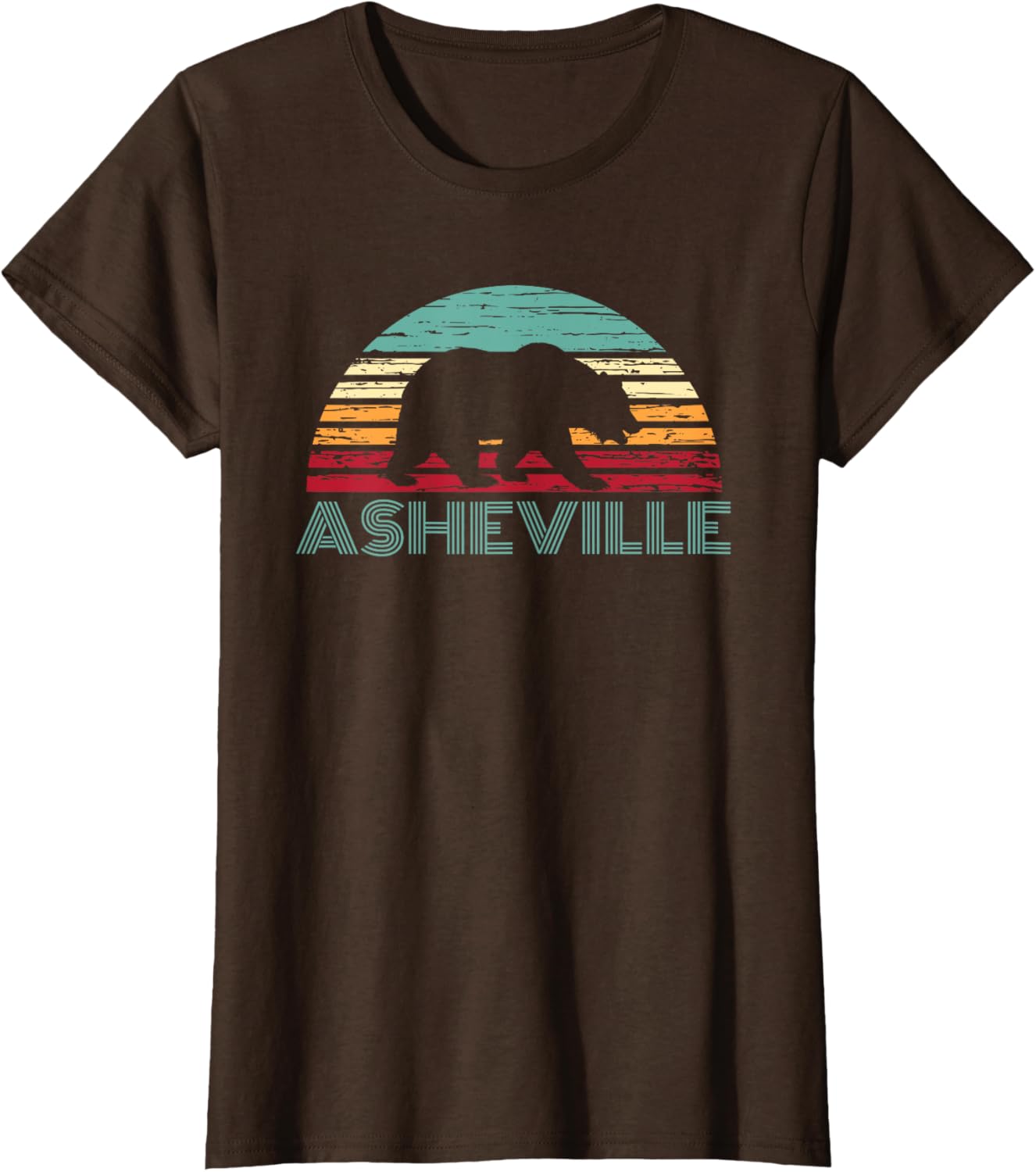 North Carolina Wildlife Retro Asheville NC AVL Bear Gift T-Shirt