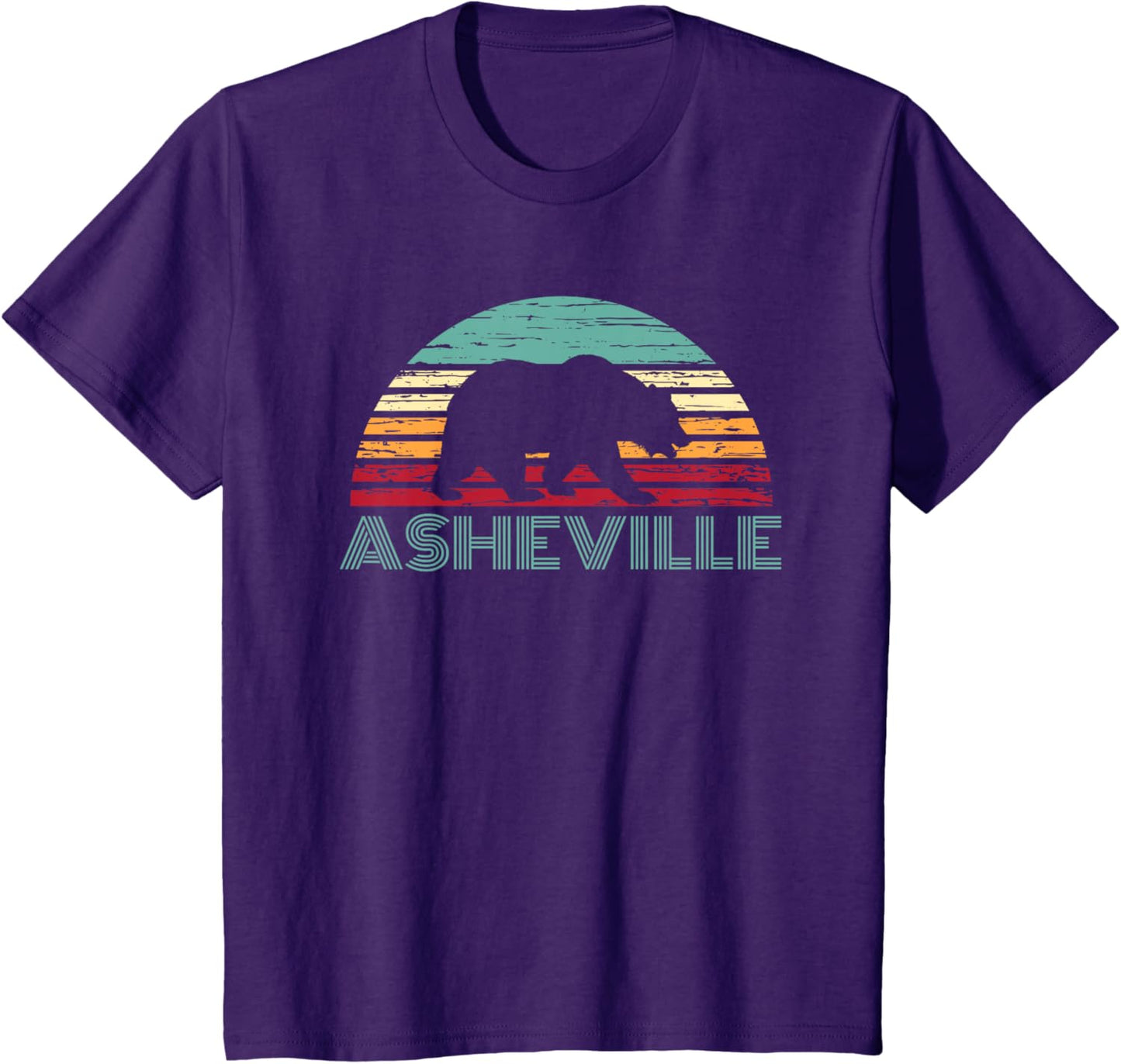 North Carolina Wildlife Retro Asheville NC AVL Bear Gift T-Shirt