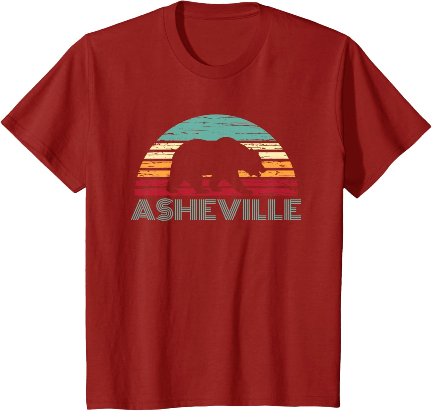 North Carolina Wildlife Retro Asheville NC AVL Bear Gift T-Shirt